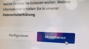 Webseiten Cookies OK Button EuGH